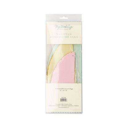 Vintage Easter honeycomb eggs