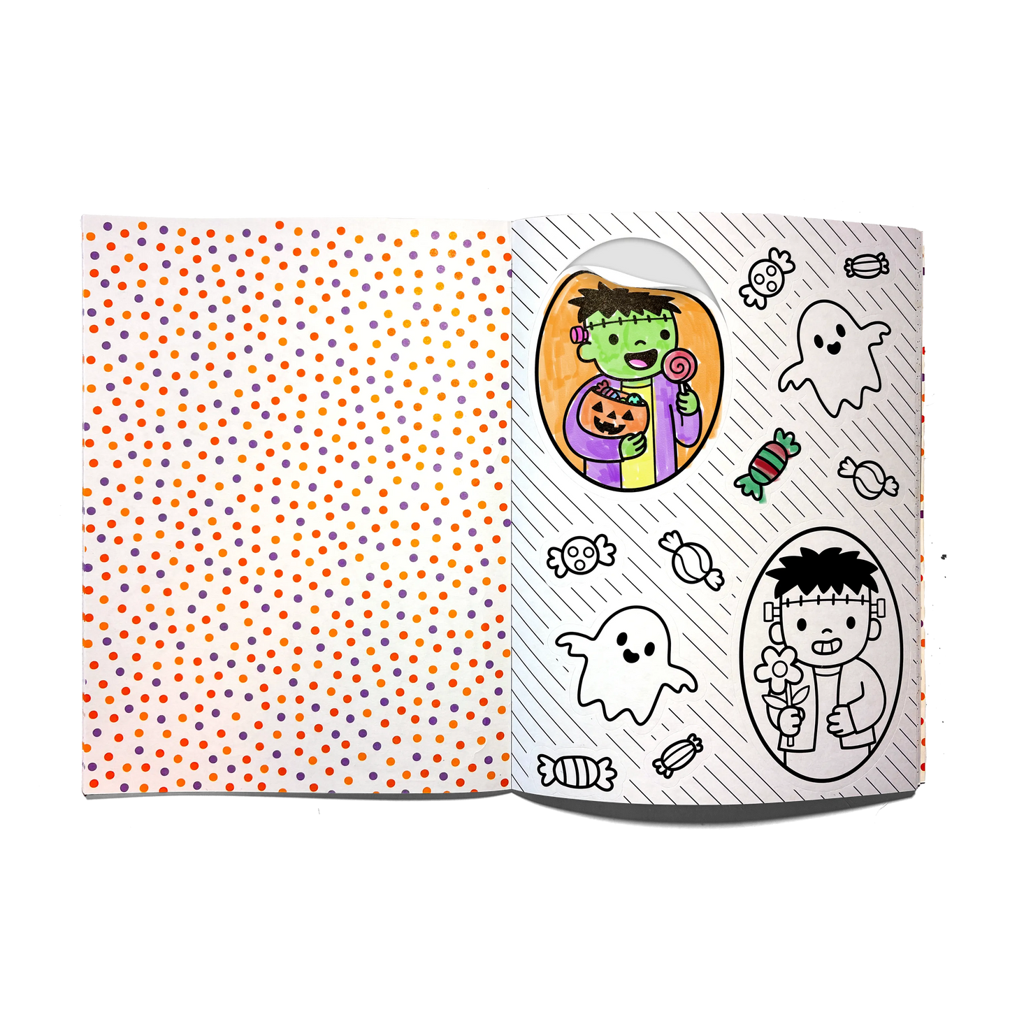 Stickiville Color-in' Sticker Book: Cute n Spooky Doodles