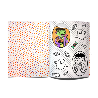 Stickiville Color-in' Sticker Book: Cute n Spooky Doodles