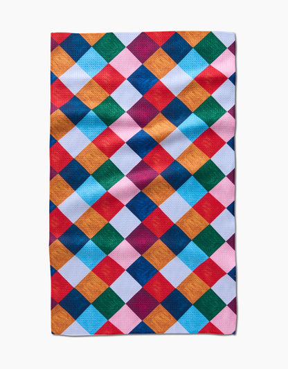 Holiday Harlequin Tea Towel