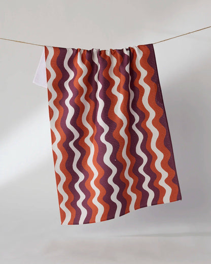 Harvest Groove Tea Towel