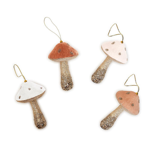 Glitter Mushroom Ornament