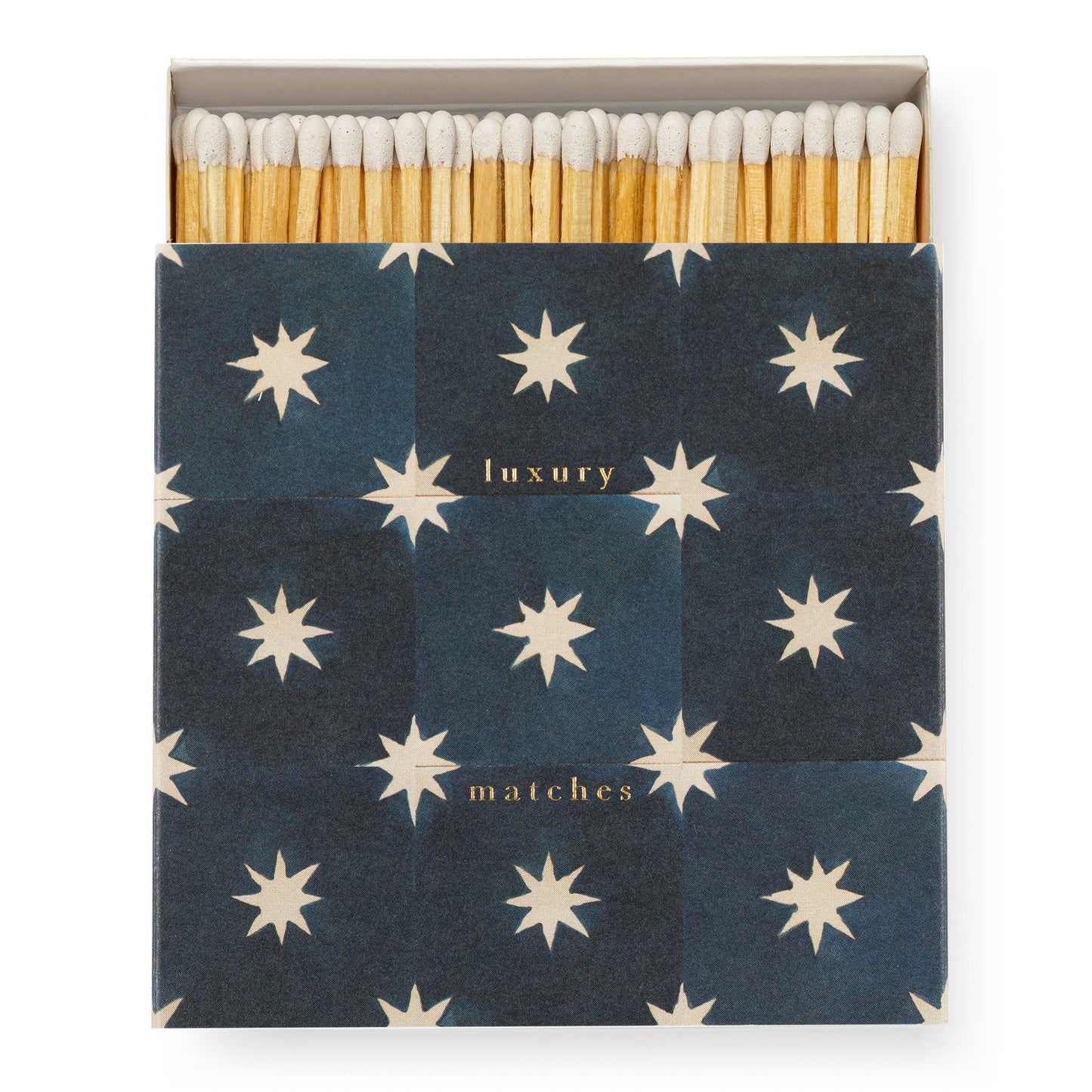 Navy Star Tile by Wanderlust Square Safety Matches