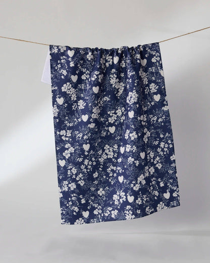 Midnight Posy Tea Towel