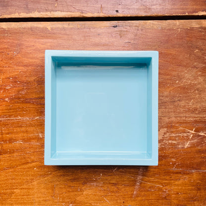 Light Blue Bamboo Cocktail Napkin Holder