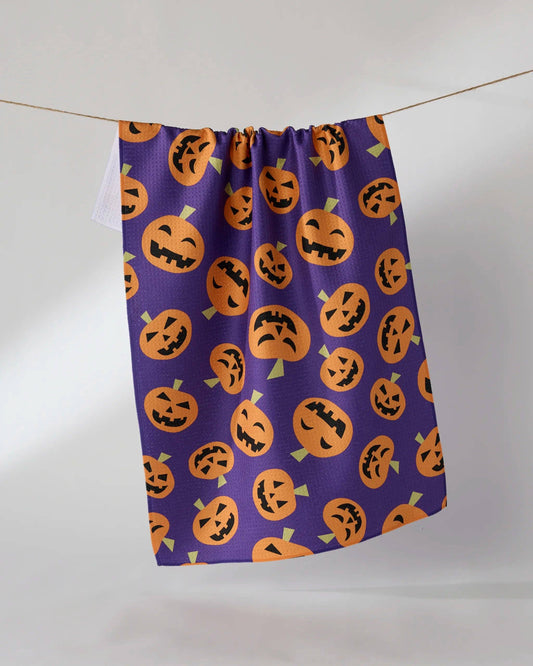 Purple Gourd Gang Tea Towel