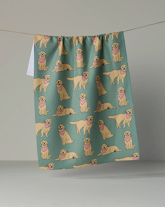 Golden Days Tea Towel: Sage