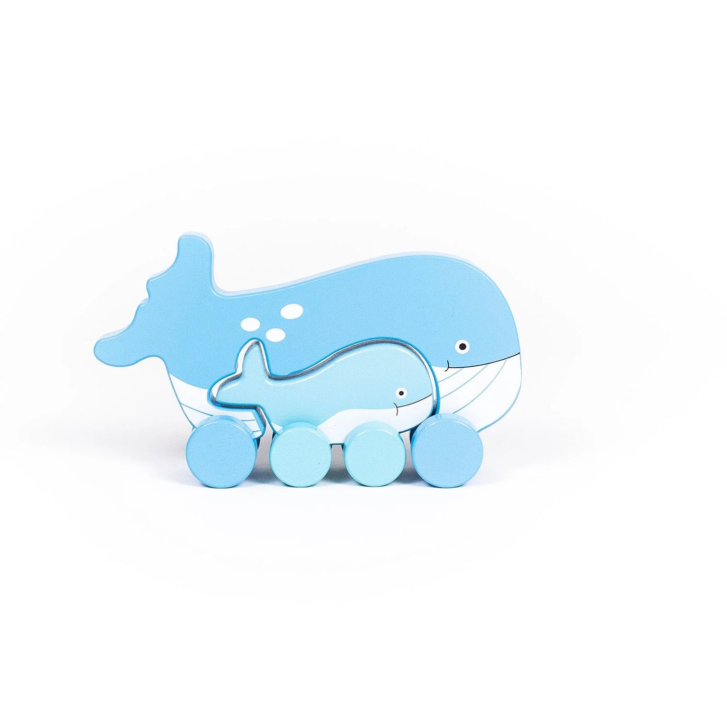 Big & Little Whale Push Toy
