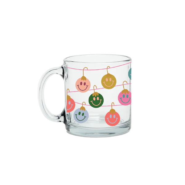 Smiley Ornament Clear Mug