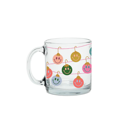 Smiley Ornament Clear Mug