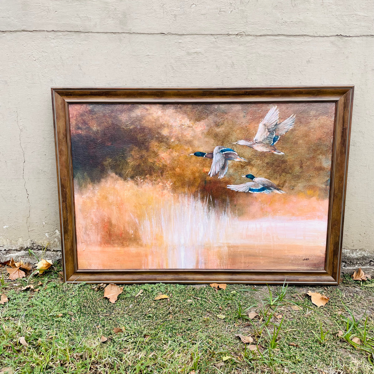 Life on the Lake Textured Framed Print