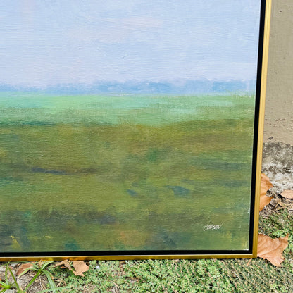 Serene Treeline Framed Canvas