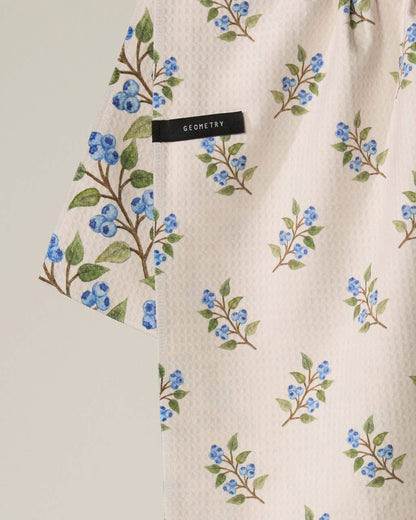 Blueberry Sprig Luxe Kitchen Towel