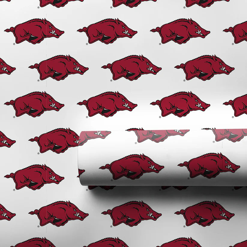 Running Razorback 30" x 180" Wrapping Paper