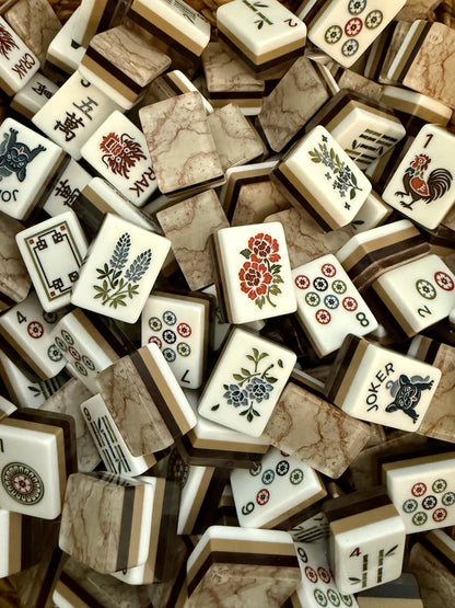 Ash Burl Mahjong Tiles