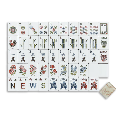 Ash Burl Mahjong Tiles