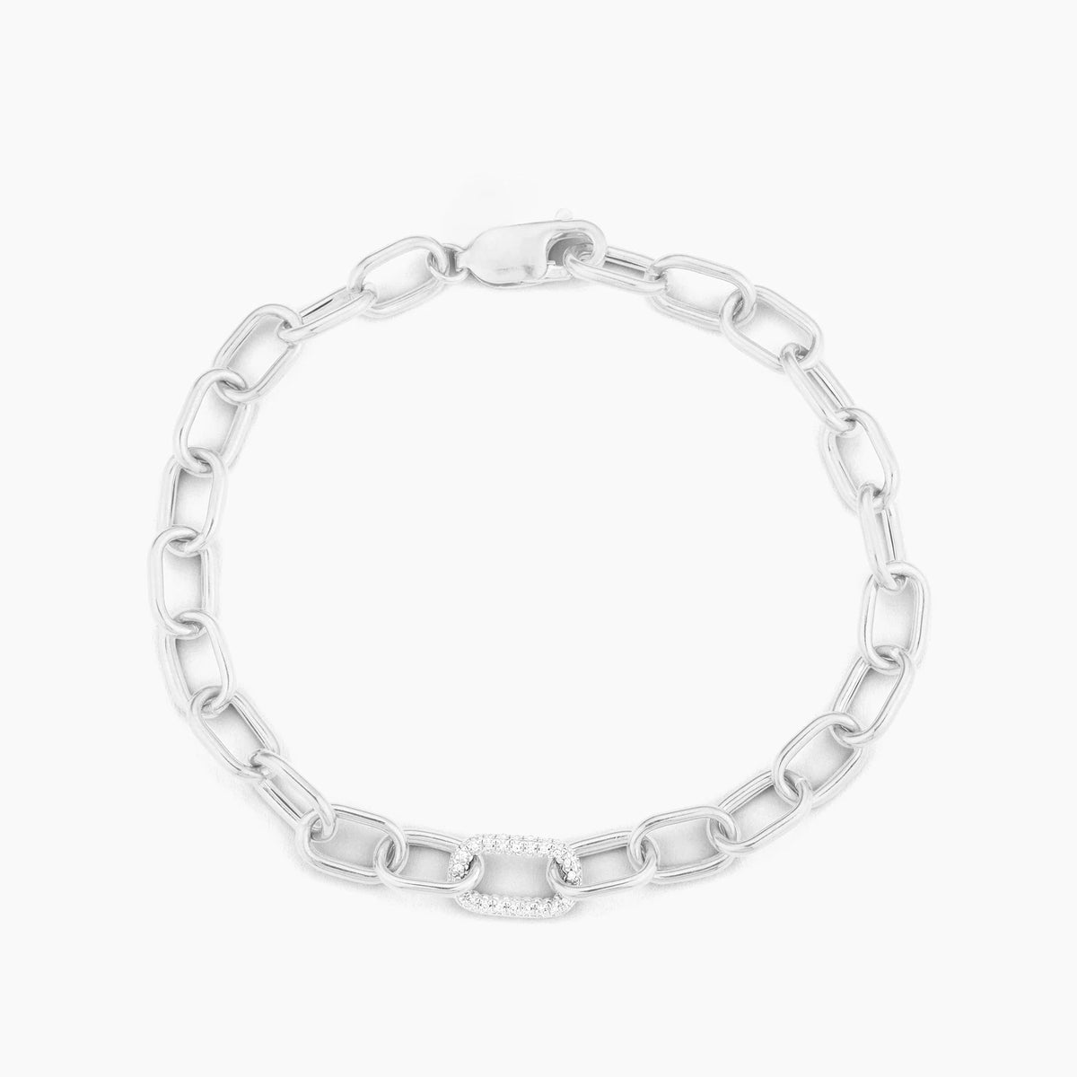 Silver Waterproof The Strongest Link Chain Bracelet