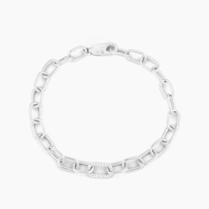 Silver Waterproof The Strongest Link Chain Bracelet