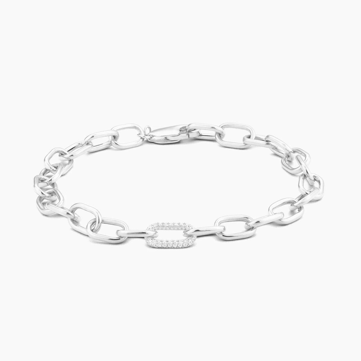 Silver Waterproof The Strongest Link Chain Bracelet