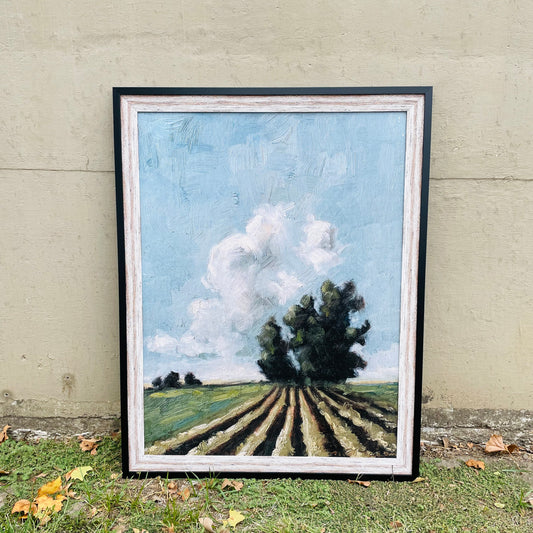 Bountiful Crops Textured Framed Print