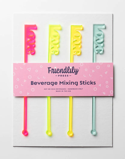 Neon Love Stir Stick Pack