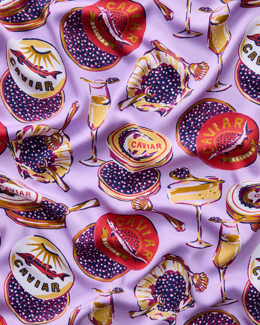 Champagne & Caviar Eco Satin Pillowcase