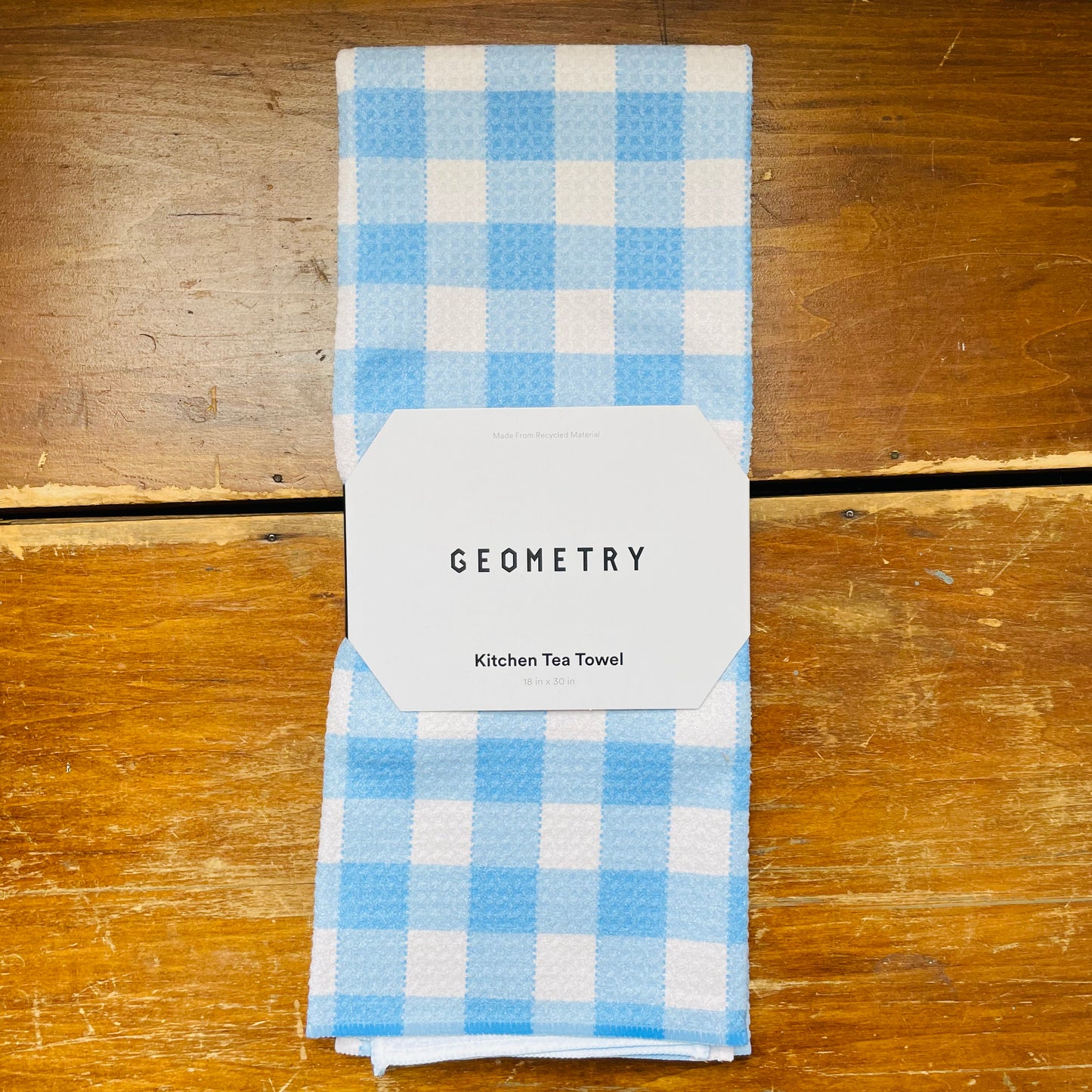 Angelic Sky Gingham Tea Towel