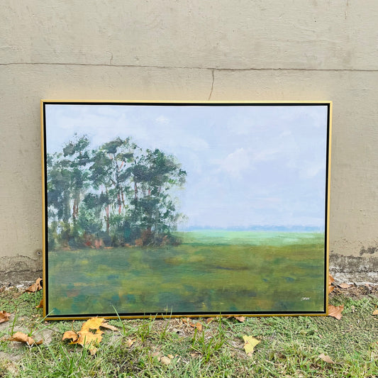 Serene Treeline Framed Canvas