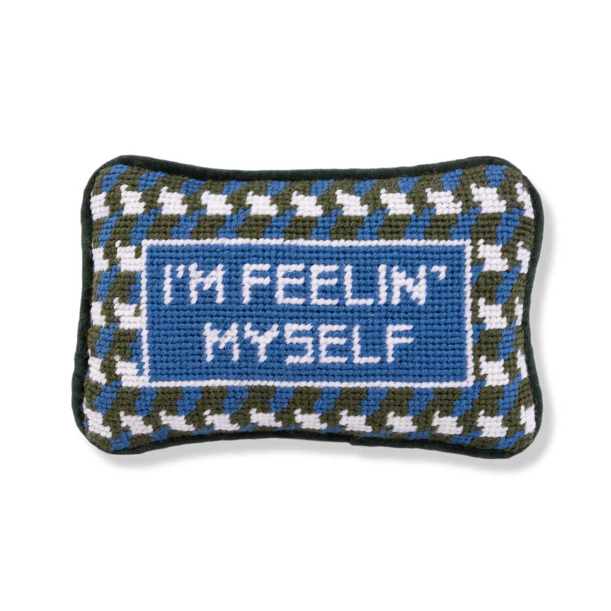 Feelin' Myself Mini Needlepoint Pillow