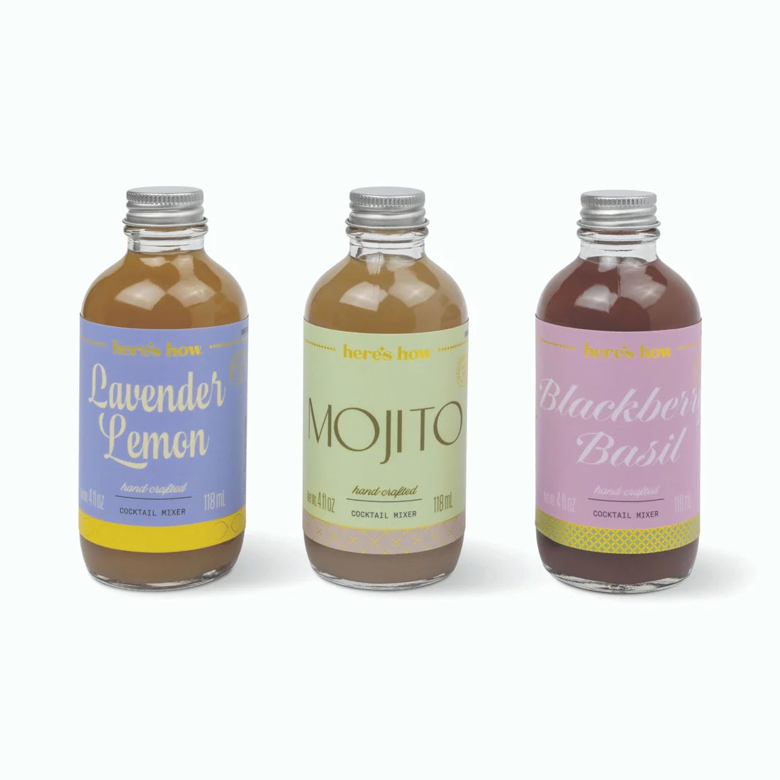 Set of 3 Mini Mixers: Botanical