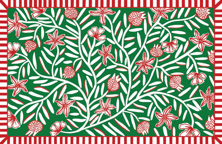 Holiday Garden Paper Placemats- Lucy Grymes