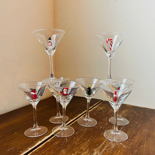 Christmas Icon Martini Glass