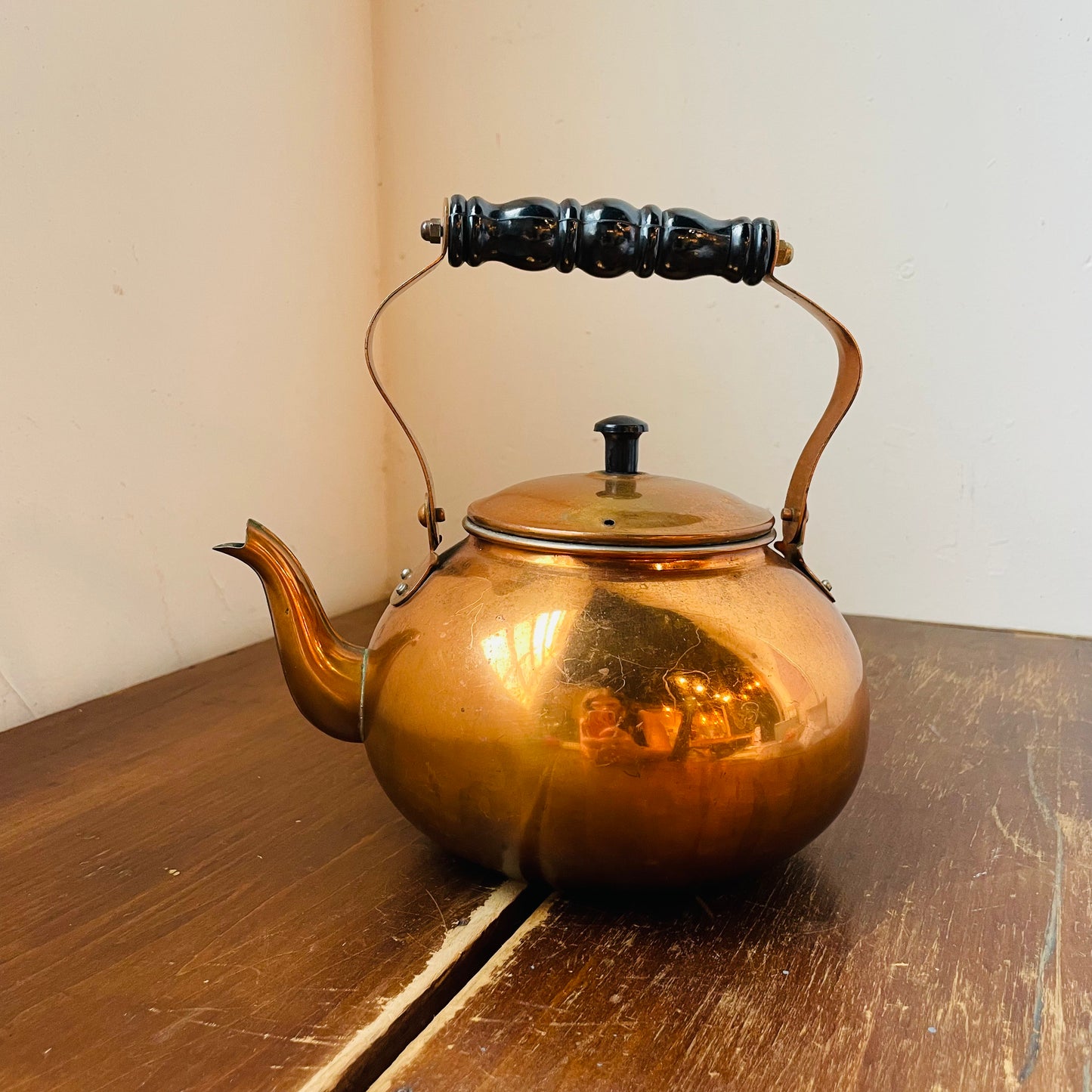 Copper Tea Kettle- Vintage