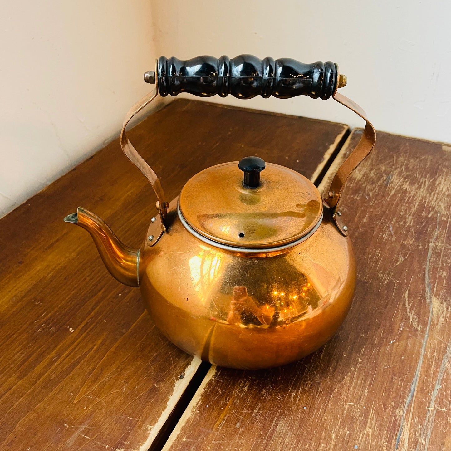 Copper Tea Kettle- Vintage