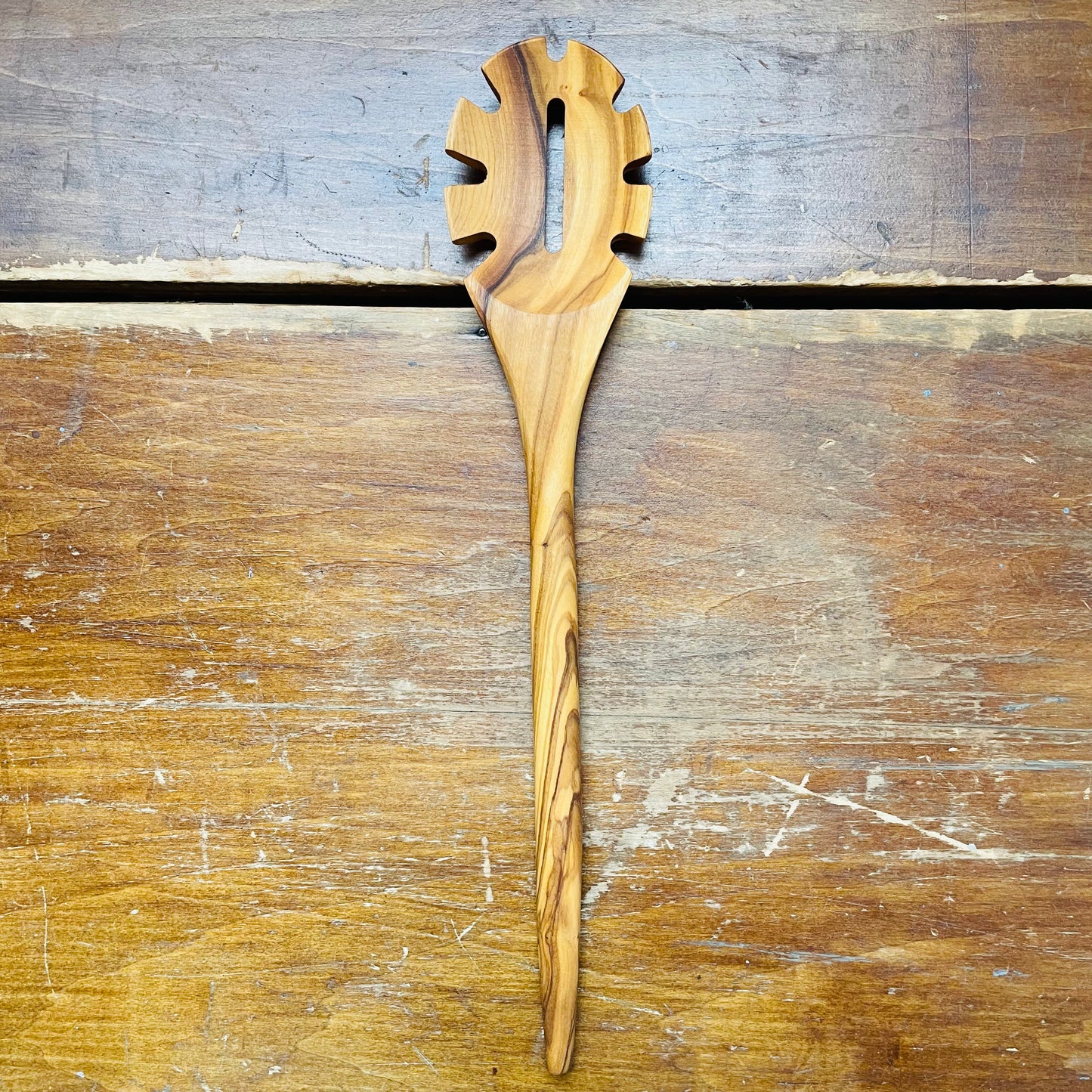 Handcrafted Olive Wood Spaghetti Spoon