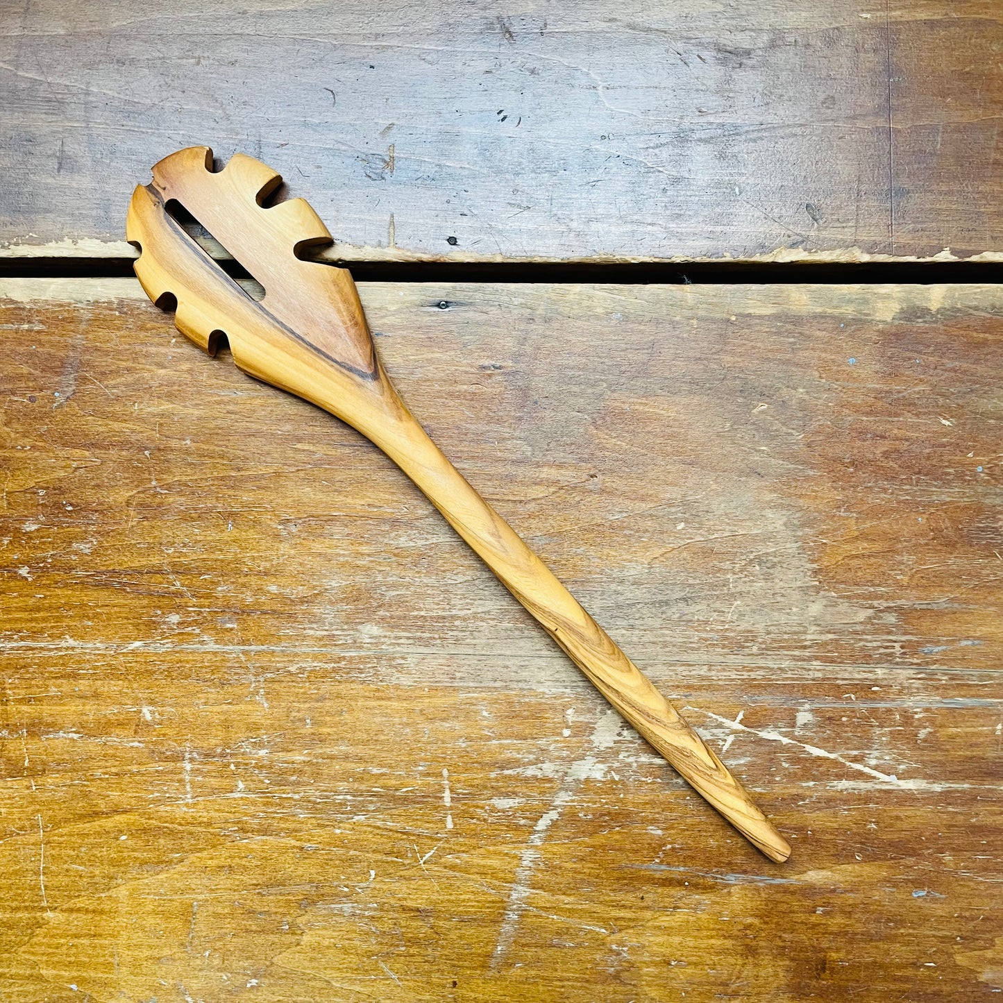 Handcrafted Olive Wood Spaghetti Spoon