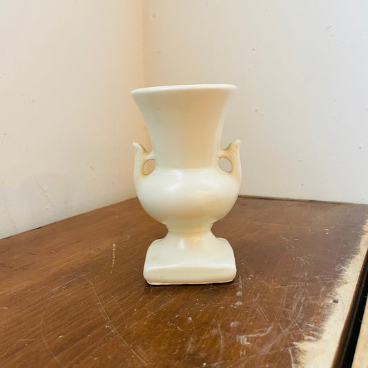White Urn Vase-Vintage