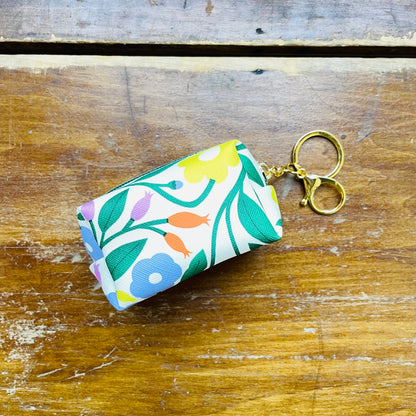 Floral Bliss Key Chain Pouch