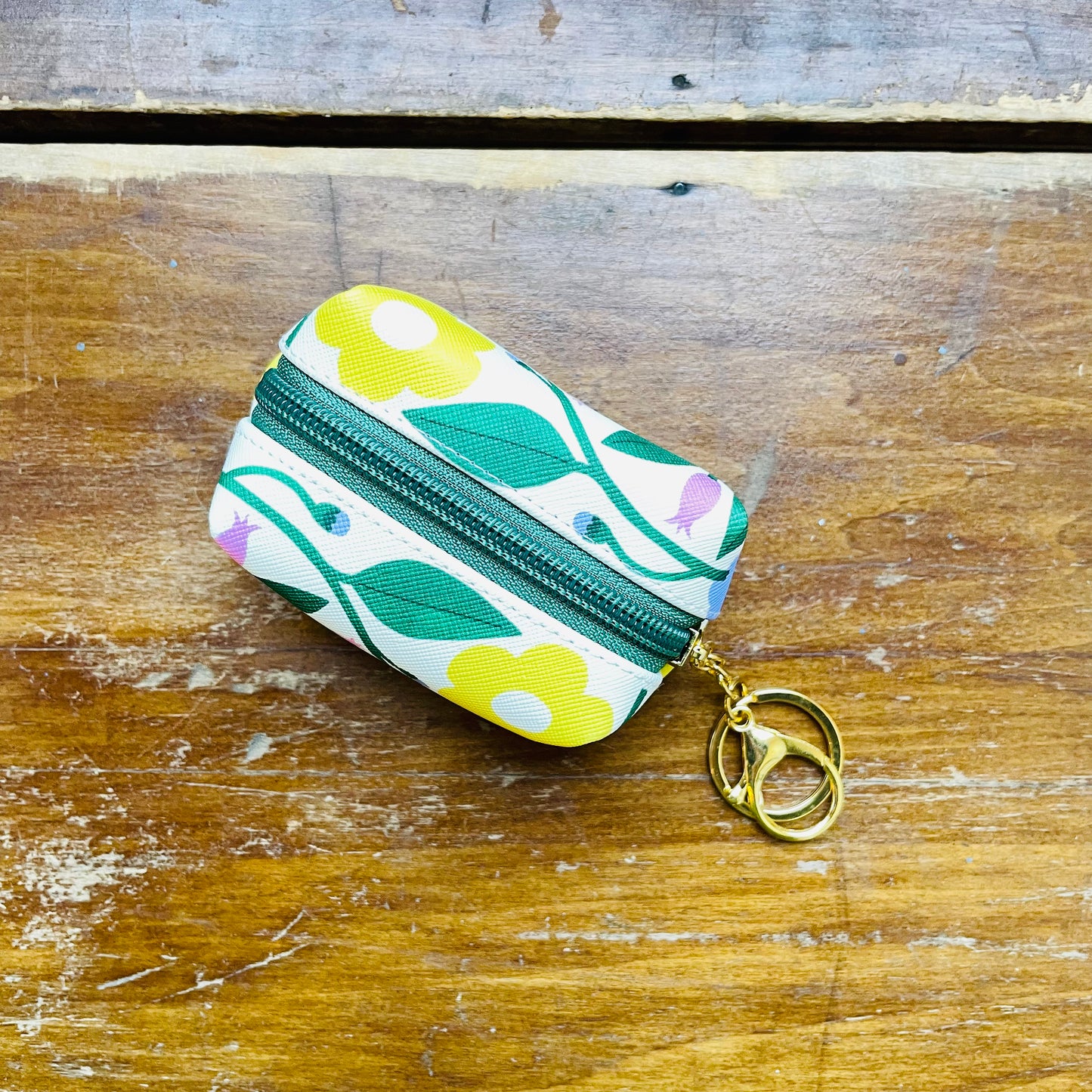 Floral Bliss Key Chain Pouch