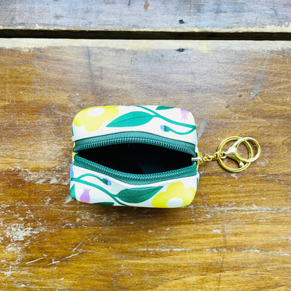 Floral Bliss Key Chain Pouch