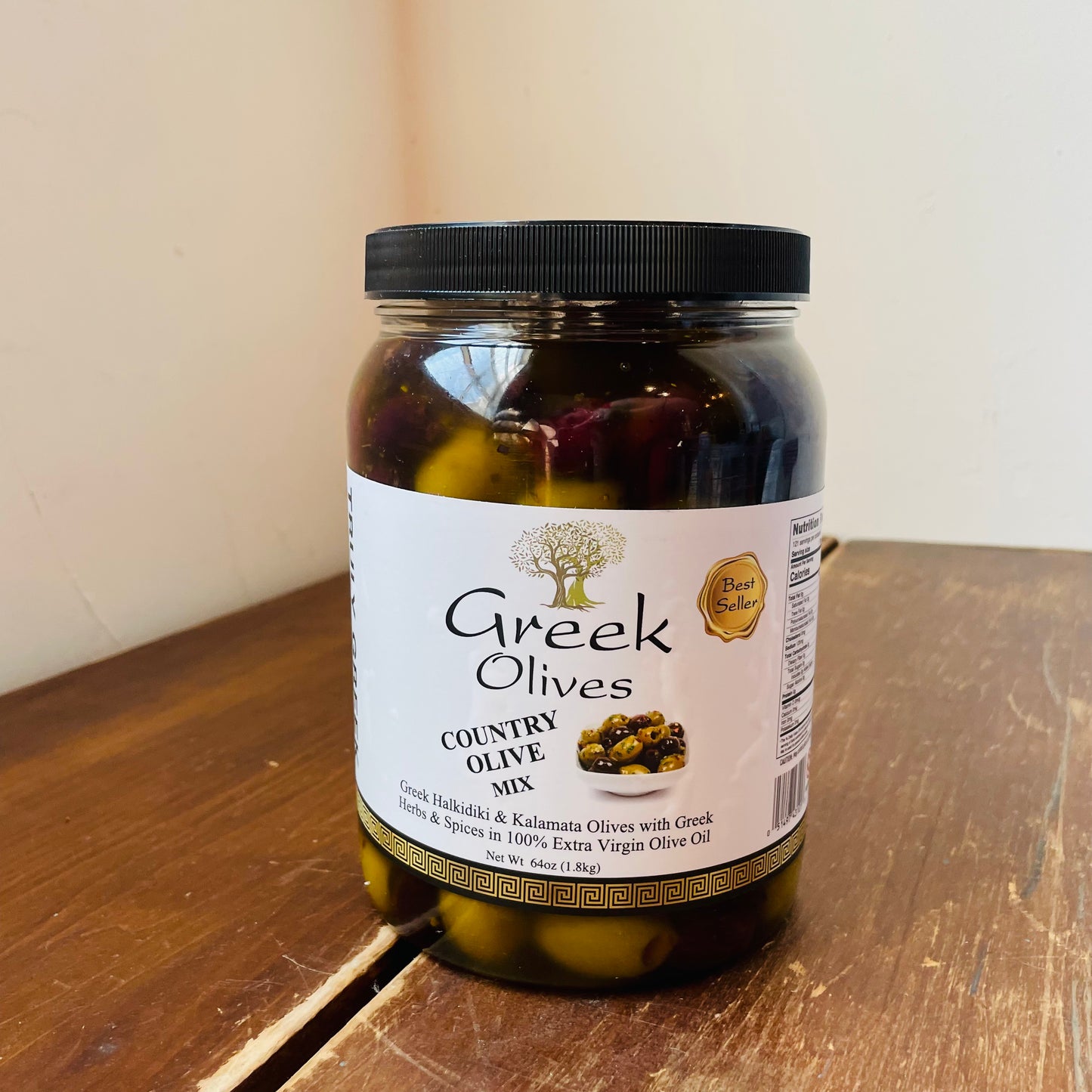 Half Gallon Greek Country Olive Mix