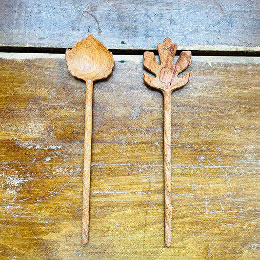 Leaf Shaped Salad Servers