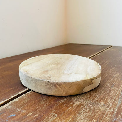 Round Teakwood Cutting Board