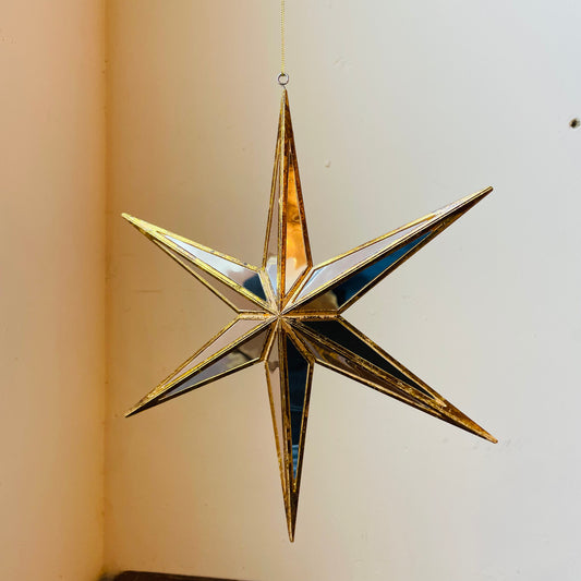 12" Mirrored Star Ornament