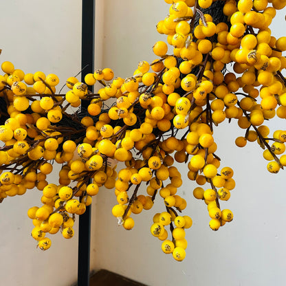 Dark Yellow Berry Wreath