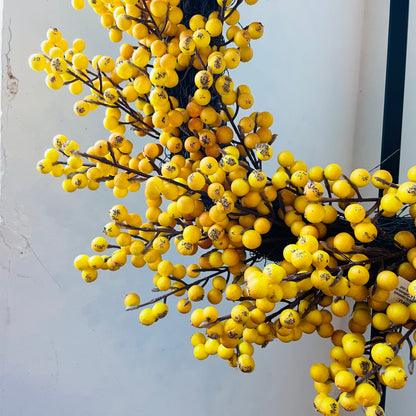 Dark Yellow Berry Wreath