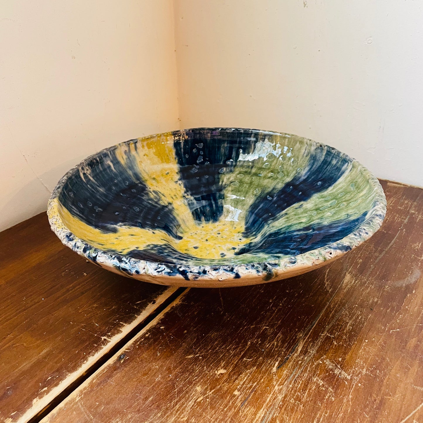The Obsidian Reactive Glaze Terracotta Bowl