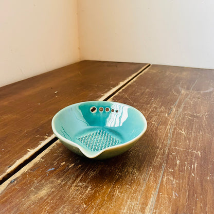 Stoneware Garlic Grater & Herb Stripper
