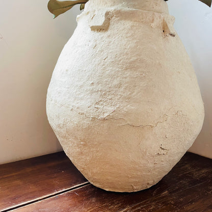 Large Paper Mache Urn SOLD AS IS