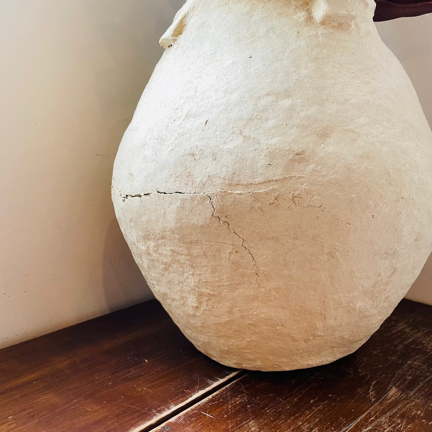 Large Paper Mache Urn SOLD AS IS